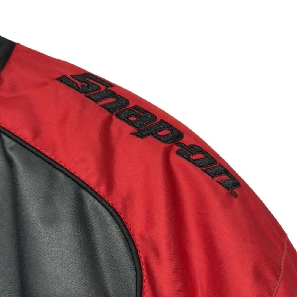 Men's Snap-On Tools Red Black Puffer Winter Utility Work‎ Jacket Coat Size L/ XL